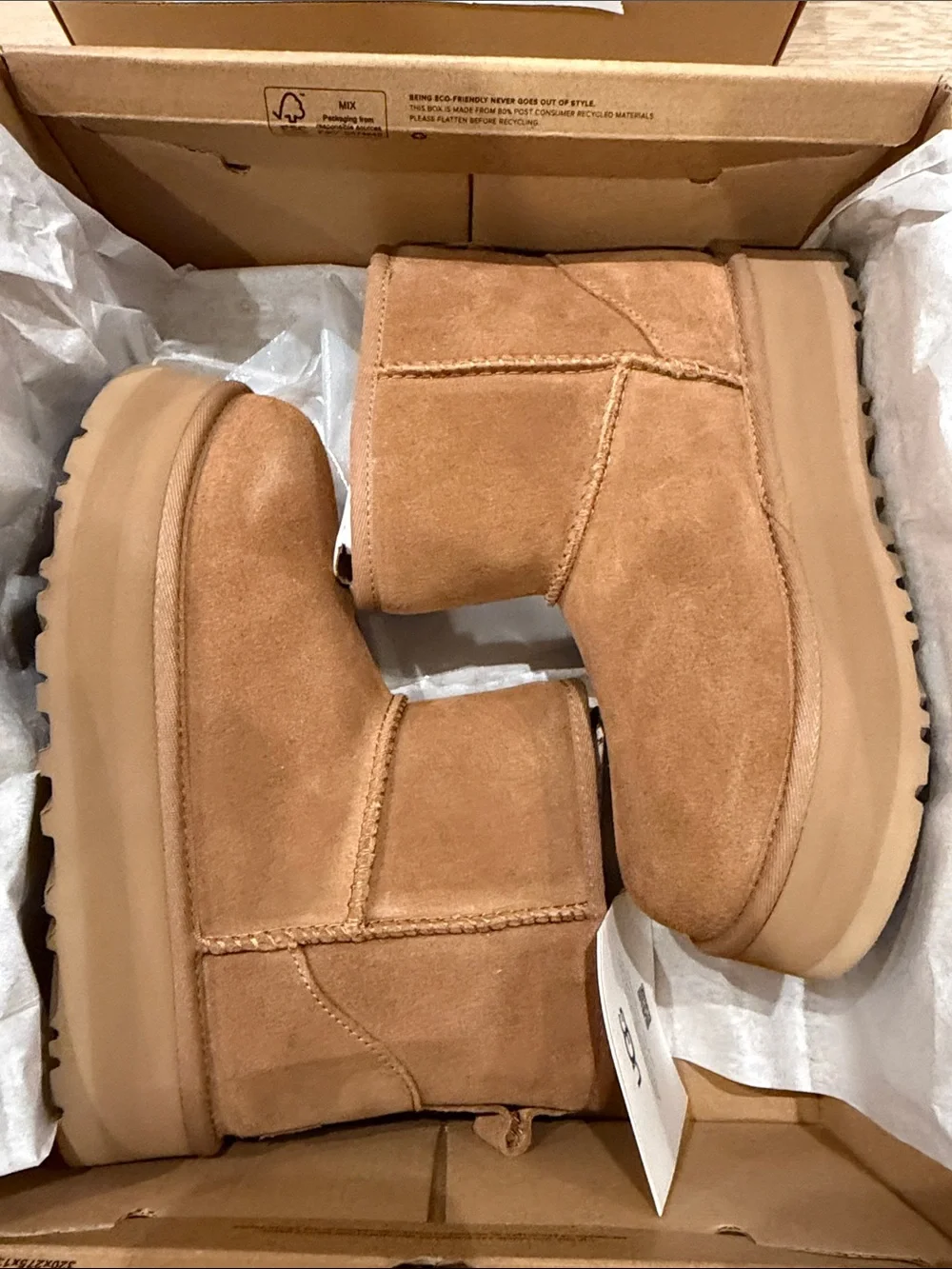 UGG Chestnut Kids' Classic Mini Platform Boot